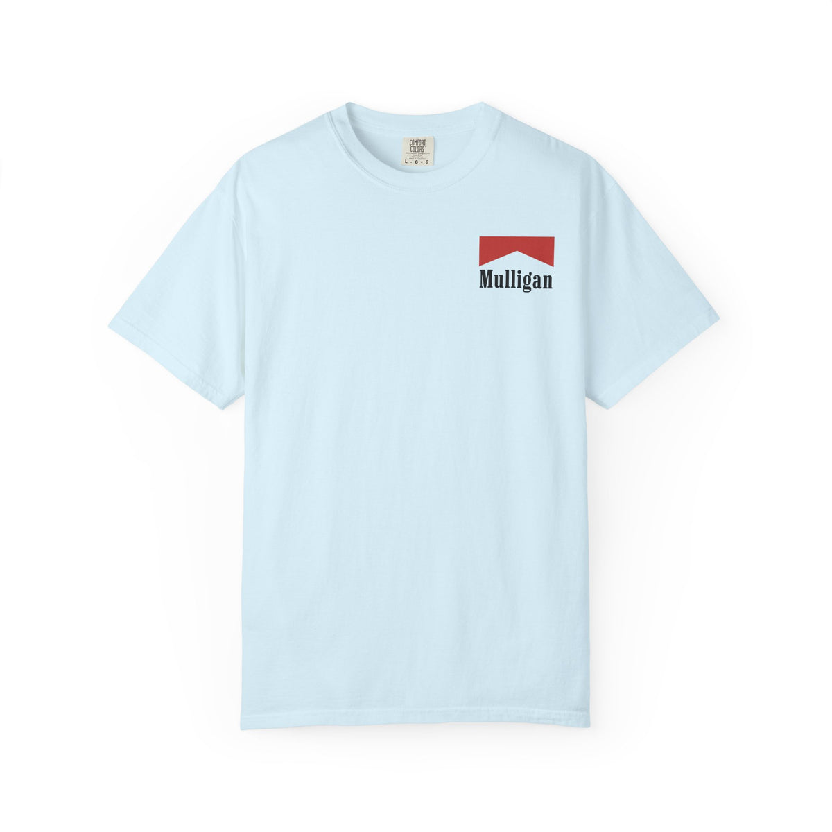 Mulligan Golf T-Shirt — Retro Red Tee with Marlboro Inspired Logo
