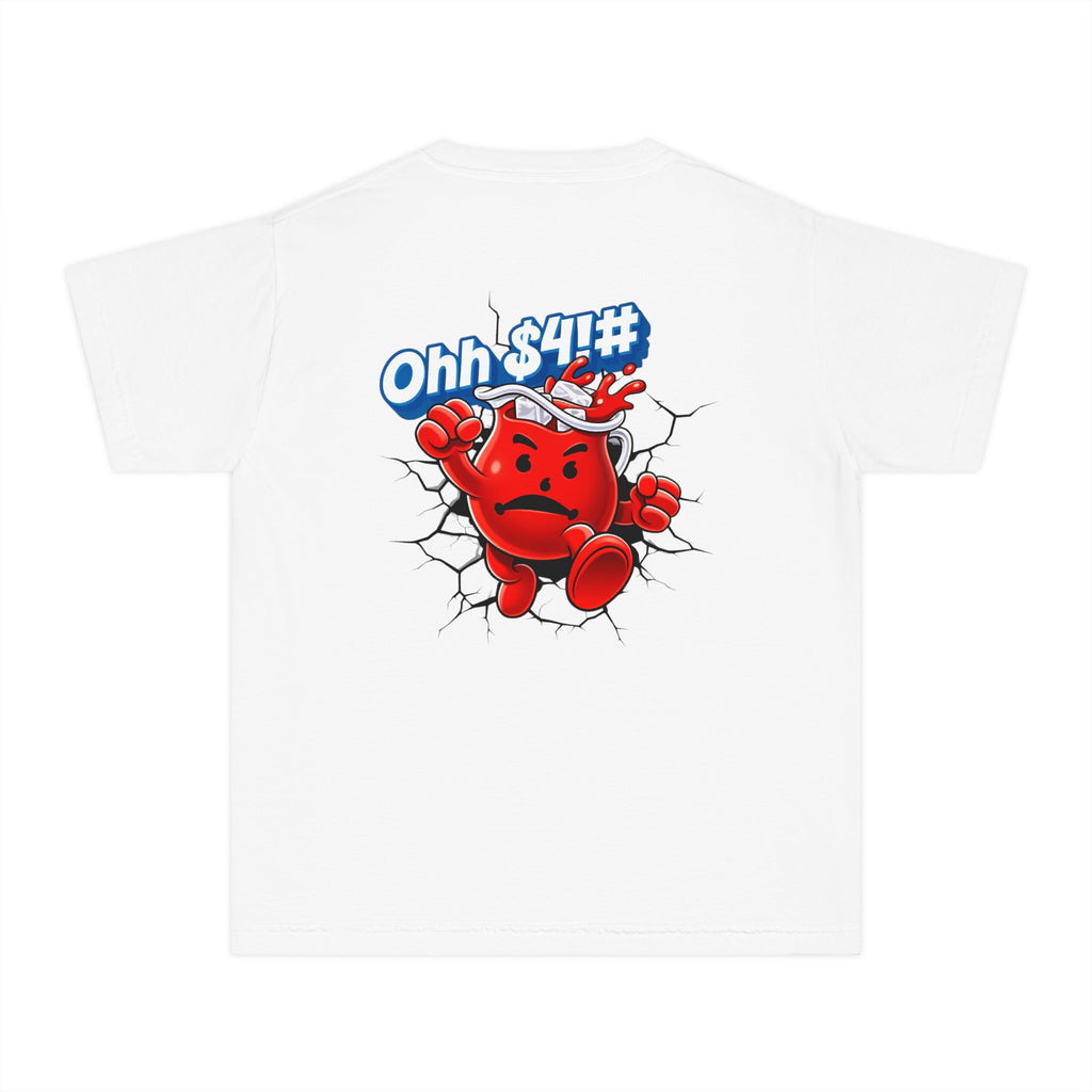 Youth Tee - 'Ohh S#!+' Kool-Aid Character Graphic T-Shirt