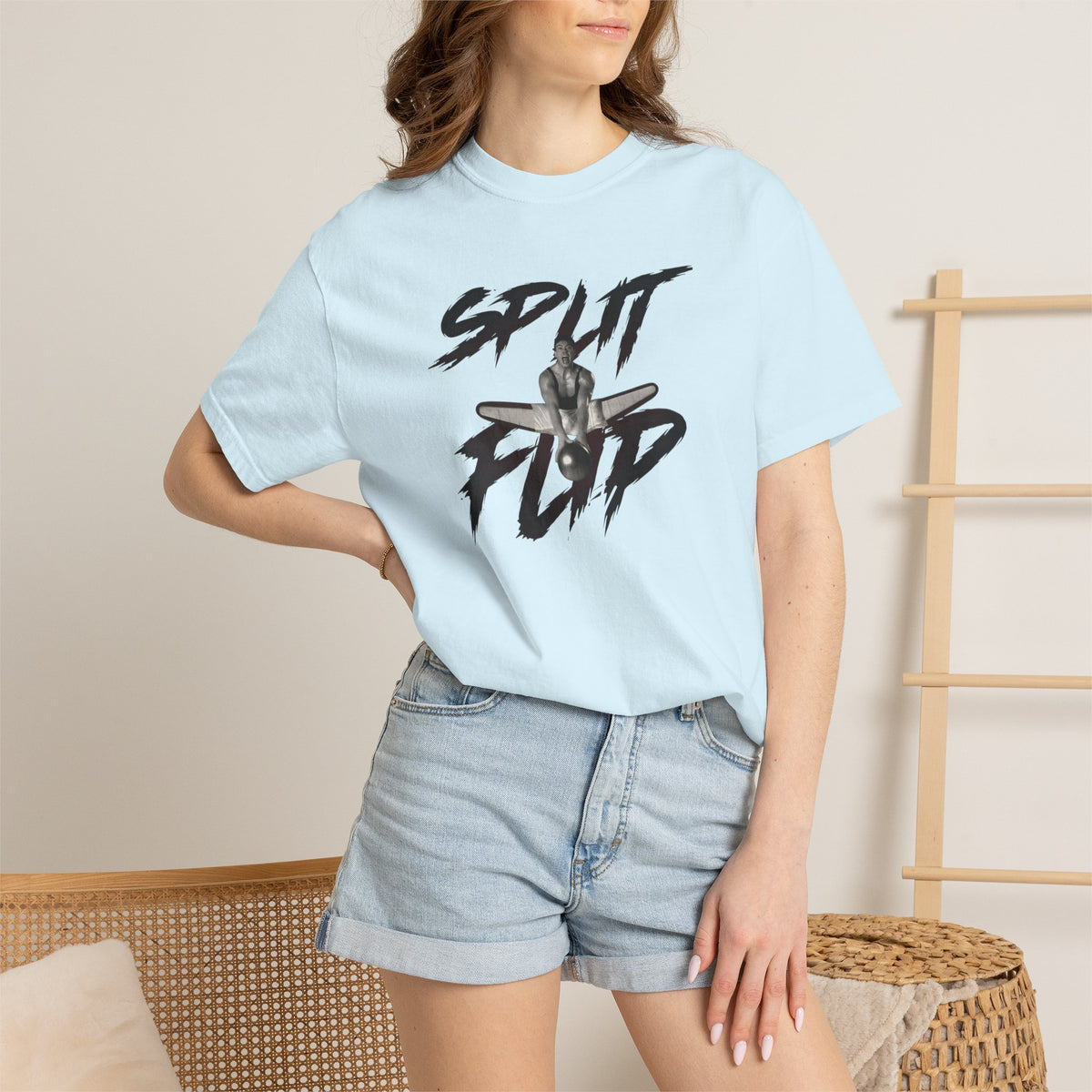 Split Flip Graphic T-Shirt